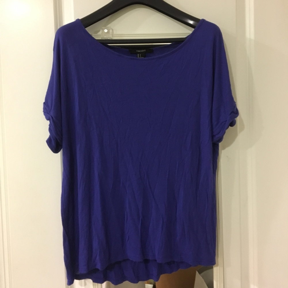 Forever 21 Majestic Blue T-Shirt